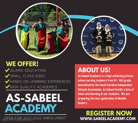 Register Now For 2021 2022 School Year Welcome To As Sabeel Academy