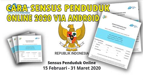 Cara Sensus Penduduk Online 2020 Menggunakan HP Android YouTube