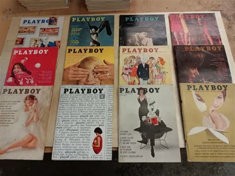 Playboy Magazine Lot Full Year Complete Set Of All Issues W Centerfolds Picclick