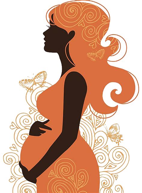 Pregnancy Woman Silhouette Clip Art Vector Pregnant Women Backache