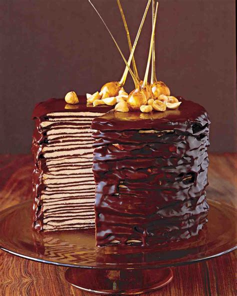 Darkest Chocolate Crepe Cake Recipe Chocolate Crepes Chocolate