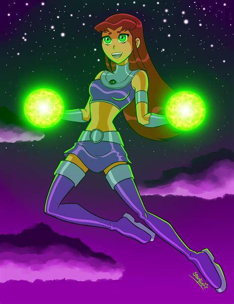 Starfires Starbolts By Alienlina Teen Titans Starfire Starfire And