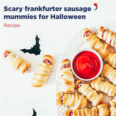 Recipe Scary Frankfurter Sausage Mummies For Halloween Kipco Damaco