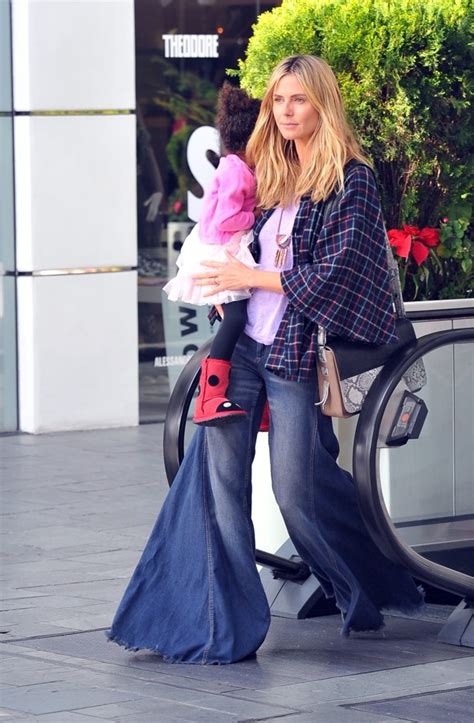 Published november 23, 2012 at 640 × 800 in heidi klum is a true super model. Heidi Klum oozes 70s chic in LA in the biggest flared ...