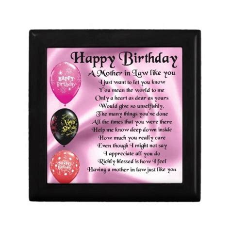 mother in law poem happy birthday t box uk happy birthday ts happy