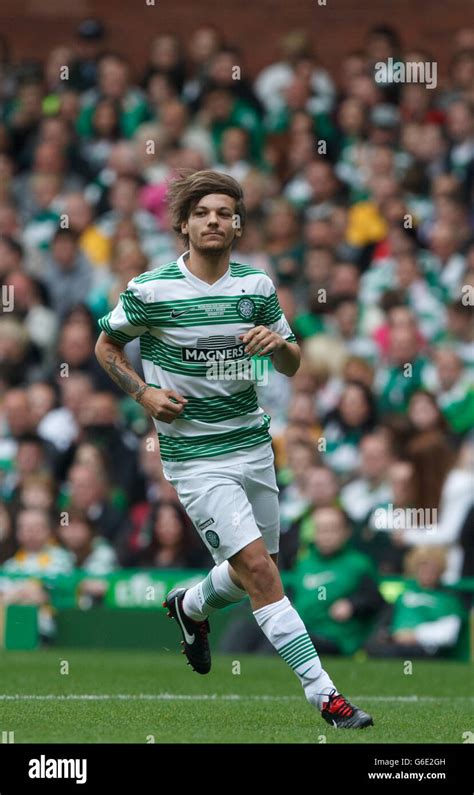 Louis Tomlinson During The Charity Match At Celtic Park Hi Res Stock