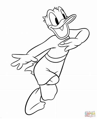 Donald Duck Coloring Paperino Pato Colorare Dibujos