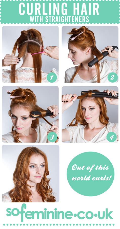 It takes a little practice, but once you get the technique down if you want your curls to hold their shape just how they immediately fall from the straightener, spritz a tiny bit of hairspray on the hair right before. Step by step guide to curl hair with straighteners - Rewaj ...