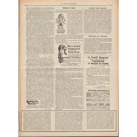 Revue Complete De La Mode Illustree 1910 N20