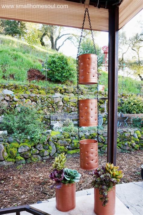 Recycled Tin Can Lantern & Planter - Reduce & Reuse Decor ...
