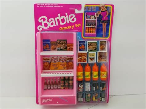 New Mattel Barbie Grocery Stand Playset Grocery Shopping Play Set Ebay