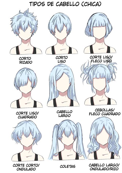 Tipos Cabello スペクトラムマカブレ イラスト Medibangのart通り Manga Hair Anime