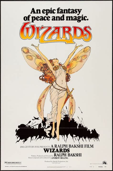 Wizards 1977 By Raplh Bakshi Ralph Bakshi Marvel Movie Posters
