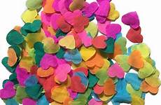 confetti tissue balloon toss rainbow decoration heart paper decor table party wedding