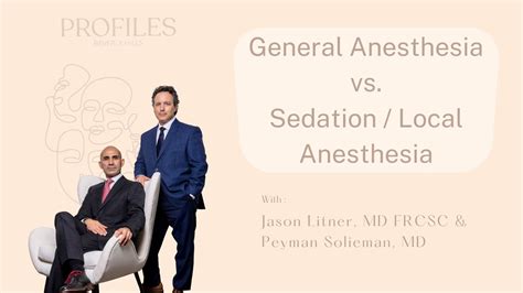 General Anesthesia Vs Sedation Local Anesthesia Youtube