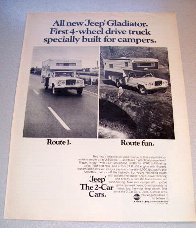 We find the harken jeep hardtop storage hoist to be the model most jeep owners will enjoy. 1969 Jeep Gladiator Camper Shell Truck Print Ad