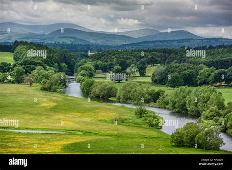 View Of River Eden Near Hornsby Carlisle Cumbria Stock Photo Alamy