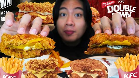 Bagong Zinger Double Down Ng Kfc All Meat Burger Youtube