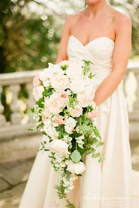 Hot Wedding Trend Cascading Bouquets Pretty Happy Love