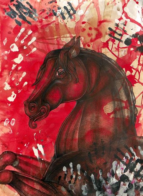 War Horse Archival Art Print By Lynnette Shelley Painted Horses Art