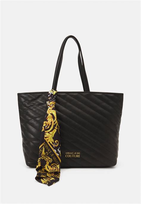 versace jeans couture range sketch bags tote bag black zalando ie