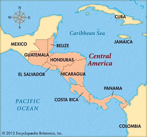 North And Central America Map For Kids