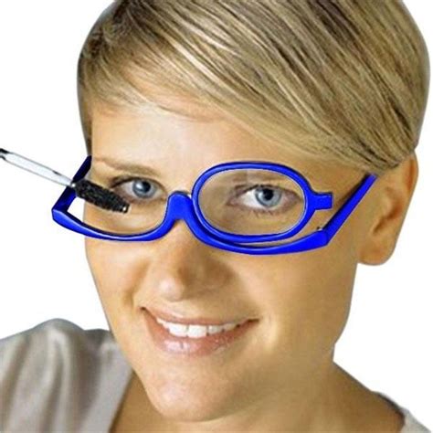 buy 180 rotating women makeup reading glasses folding eyeglasses cosmetic magnifying glasses