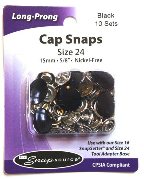 Size 24 Black Snaps For Use With Snap Setter Tool A Size 24 Etsy