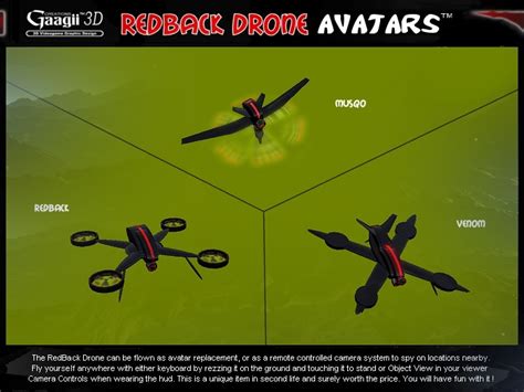 Second Life Marketplace Gaagii Redback Avatar Drones