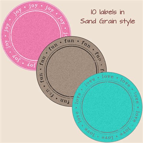 A Set Of Round Summer Labels The Dutch Lady Designs