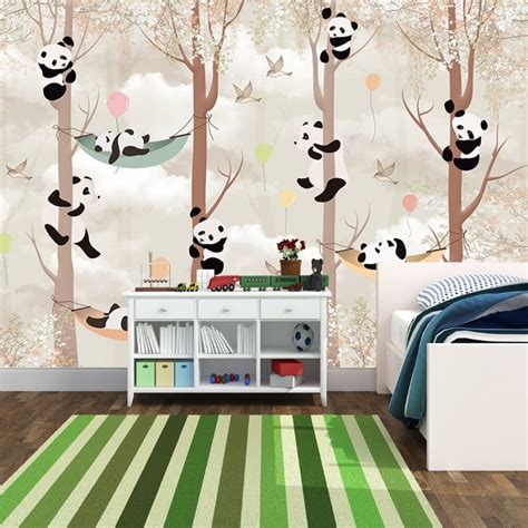 Pandas In The Forest Wallpaper