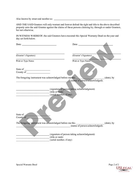 Colorado Special Warranty Deed From Two Individuals Husband And Wife