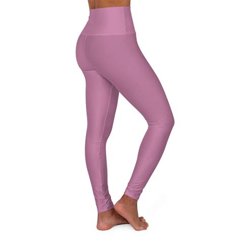 Hot Pink High Waisted Yoga Leggings Etsy