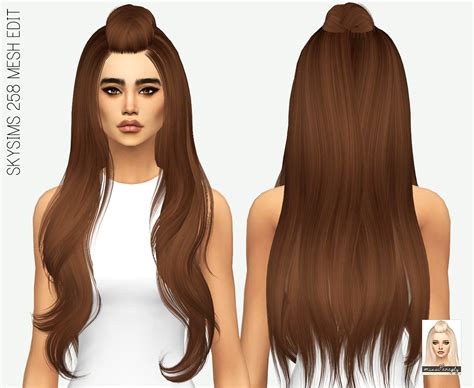 Sims 4 Hairs ~ Miss Paraply Skysims 258 Hair Retextured