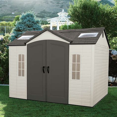 Lifetime Side Entry 10 Ft W X 8 Ft D Plastic Storage Shed And Reviews
