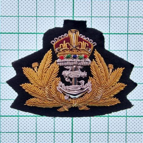 Royal Navy Beret Badge With Kings Crown Tw Bracher And Co Ltd