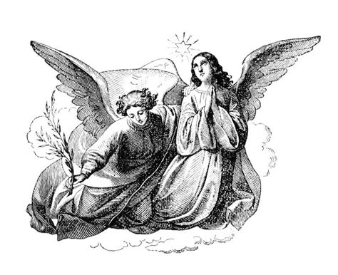 Heaven Vintage Angels Stock Illustrations 366 Heaven Vintage Angels