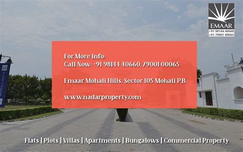 Residential Plots In Mohali Emaar Mohali Hills Plots For Sale Plots