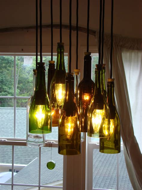 Diy How To Recycle Wine Bottle Into Chandelier Homesfeed