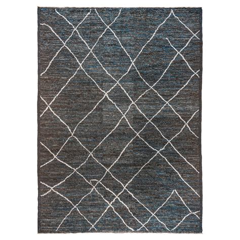 Blue Moroccan Inspired Rug For Sale At 1stdibs