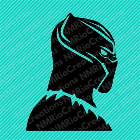 Black Panther Silhouette Svg File Black Panther Clip Art Etsy