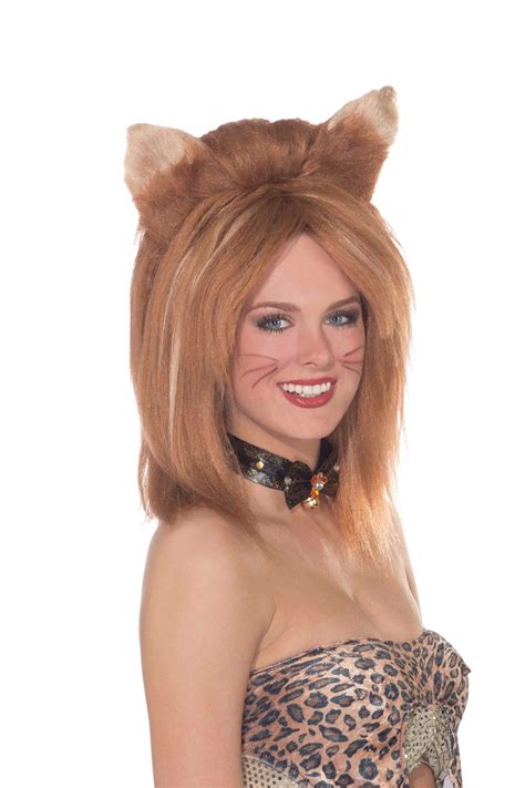 Adult Feline Fantasy Woman Brown Wig 1999 The Costume Land