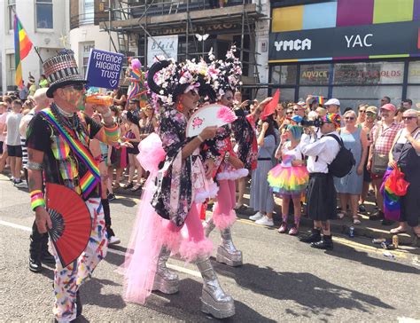 brighton pride thousands attend one of world s largest lgbt events ahead of britney spears
