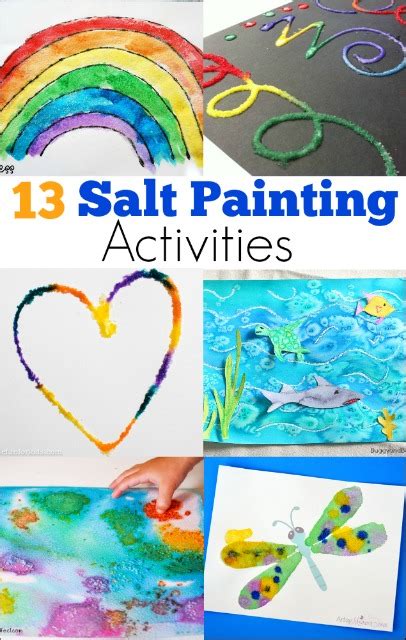 Dripping Salt Painting Mess For Less