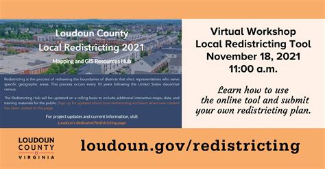 Virtual Workshop On Local Redistricting Tool Slated For November 18