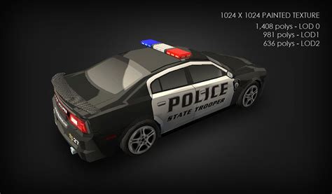 Low Poly Police Car Police Cars Police Low Poly