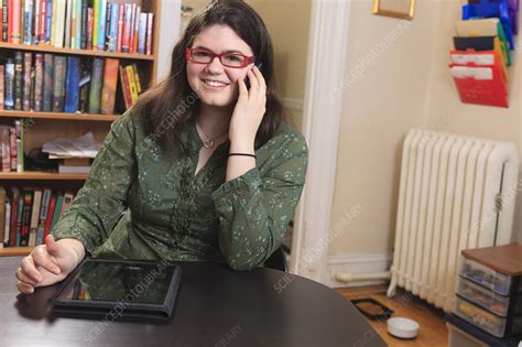 Woman With Asperger Syndrome Working Stock Image F0125192 Science Photo Library