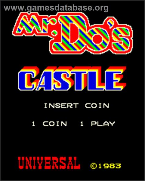 Mr Dos Castle Arcade Artwork Title Screen