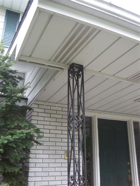 While rarely used in structural or other commercial applications, it is a common material used for if the wrought iron is already painted, you will get the best results if you scrub away the old coat of paint with the wire brush. Help for Porch Column Replacement/Cover