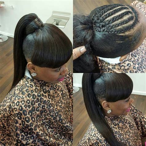 Ponytail With Bangs Curls Buns Braids Bobs Knots